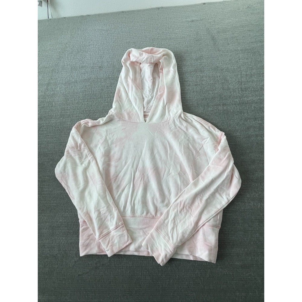 Aerie Offline Hoodie Womens S Tie Dye Peach Pullover Sweater Soft Lining Cozy